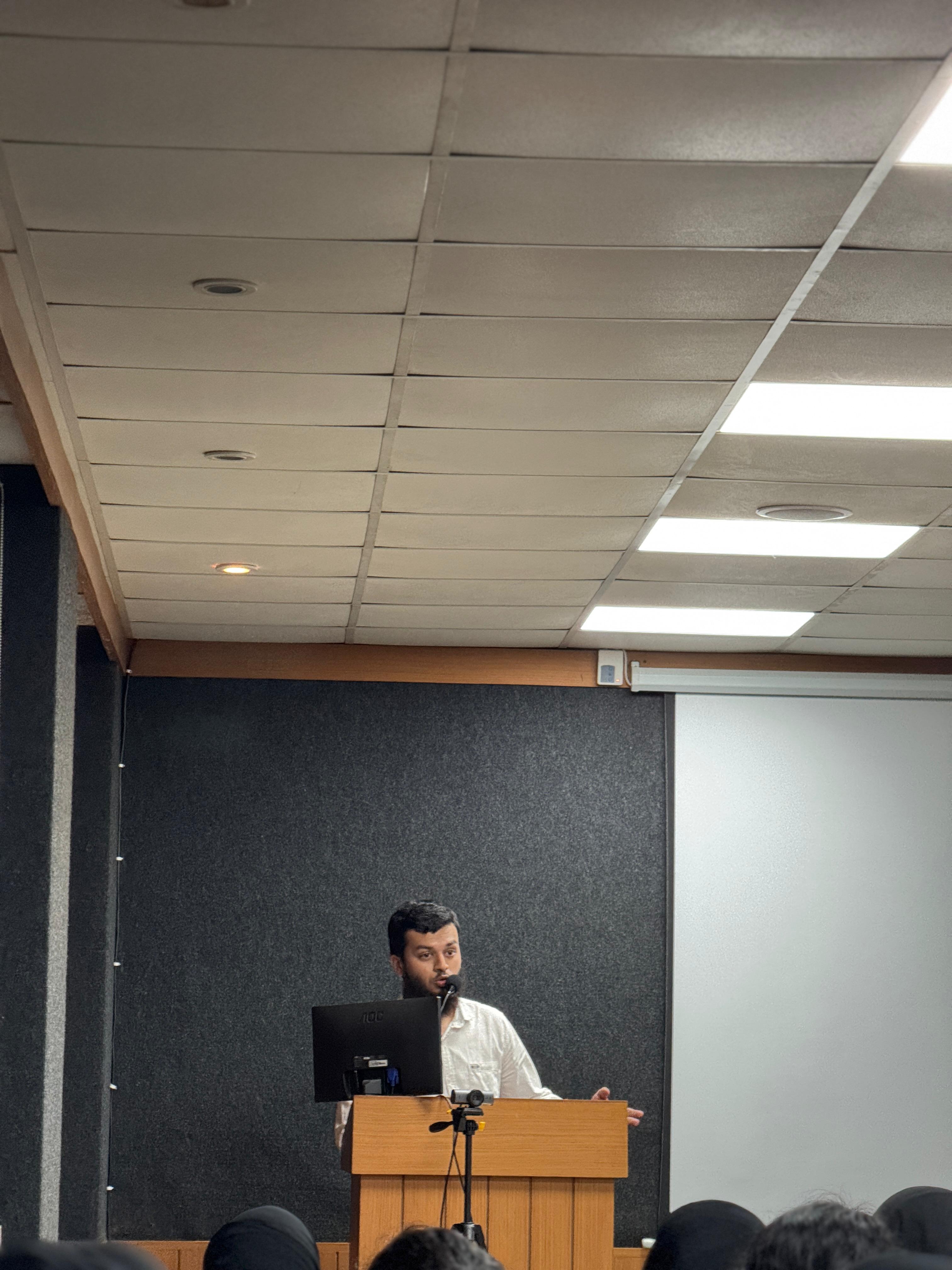 Digiscrypt session speaker at the podium